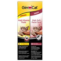 Набор из 2 паст GimCat Multivitamin + Malt-Soft по 50гр